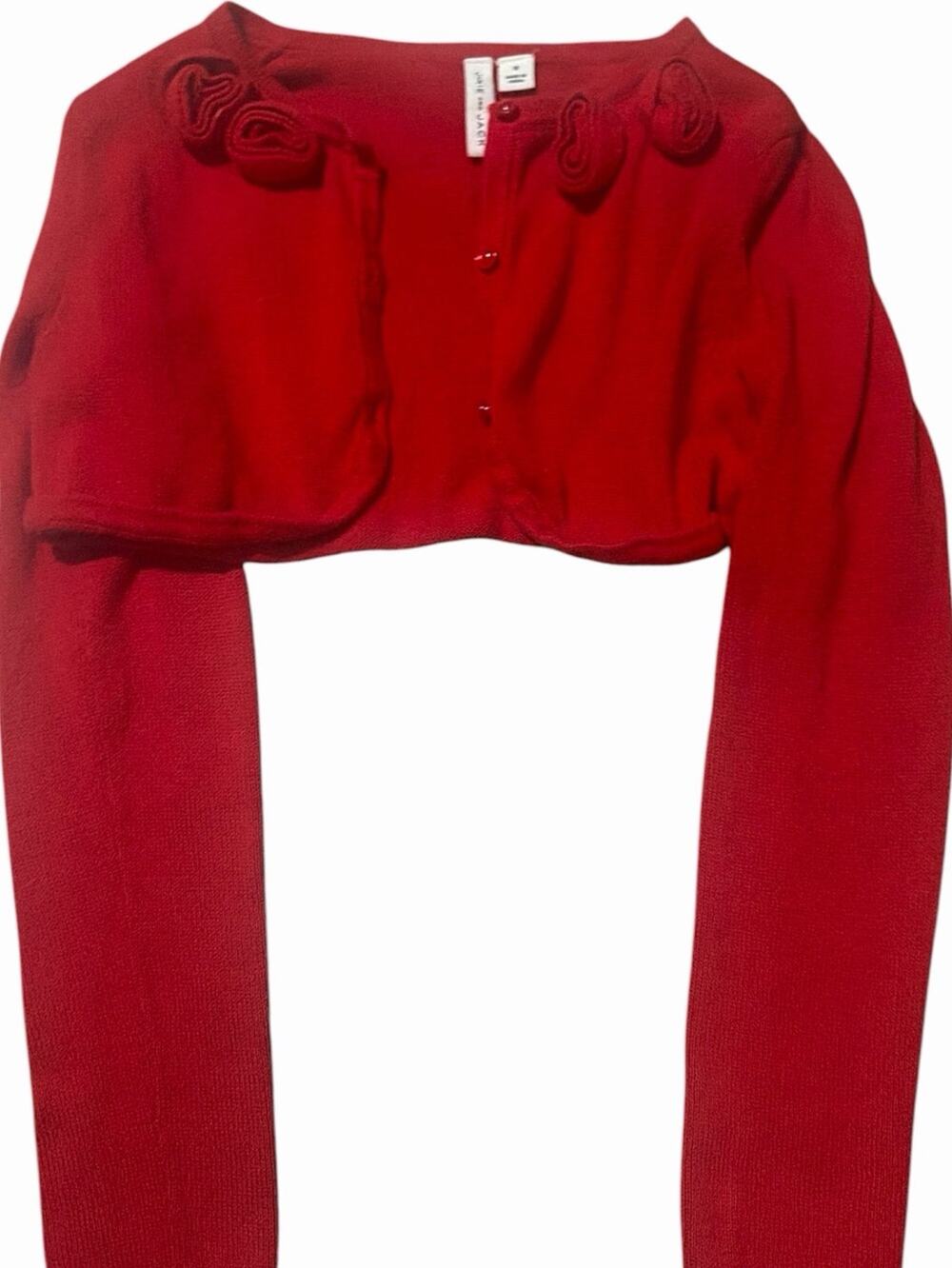 Janie and Jack Girl’s Holiday Pageant Red Sweater Shrug Size 10